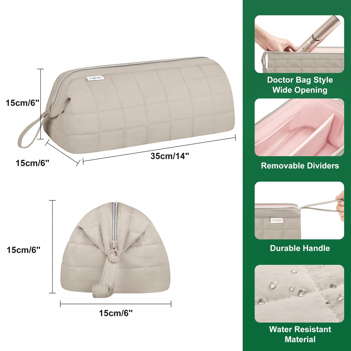 KarSyon organized compartments for cords and attachments
