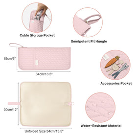 KarSyon premium peach skin material in pink feels soft and protects belongings.