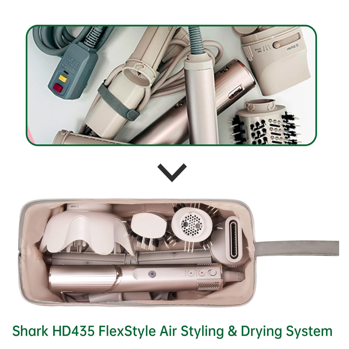 KarSyon Shark Flex Style Case Camel wall-hanging loop saves space during storage