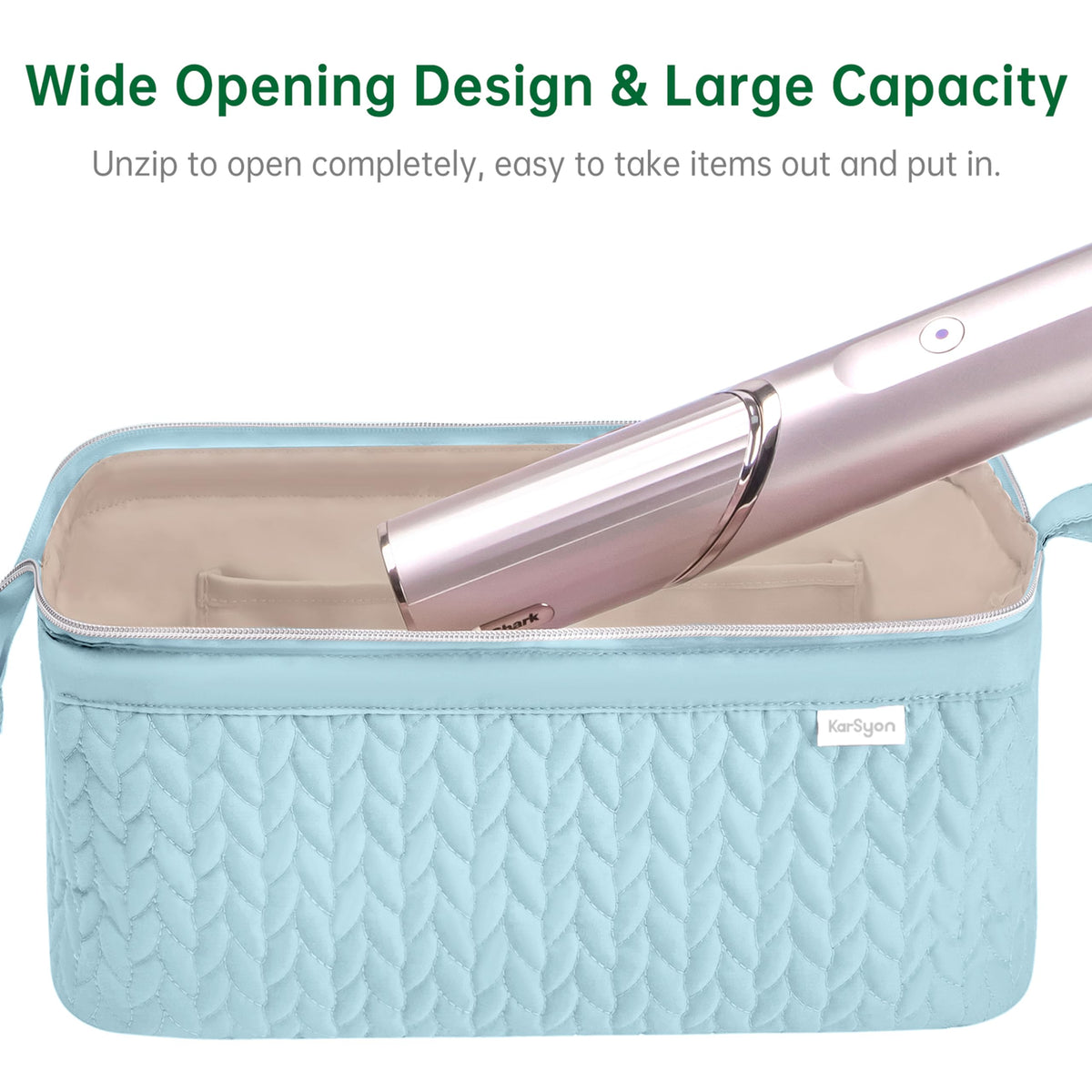 KarSyon Shark Flex Style Case light blue padded protection cushions delicate tools.