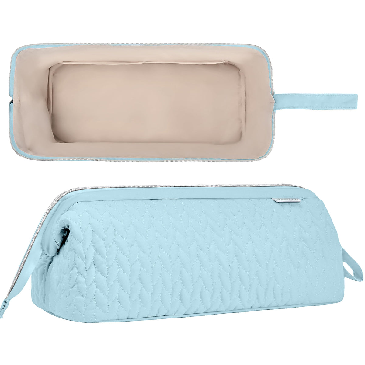 KarSyon Shark Flex Style Case light blue side pocket shows organization for attachments.