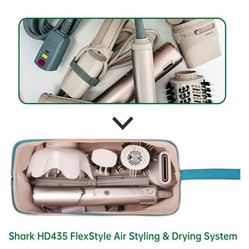 KarSyon case shows attachment pockets for organized styling tools