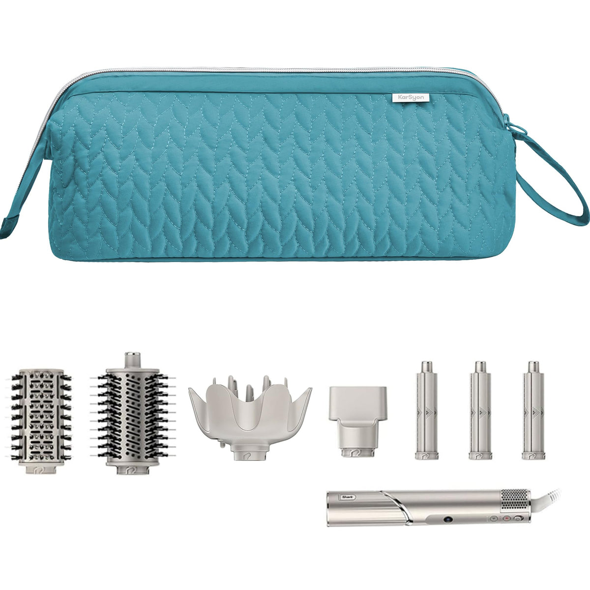 KarSyon Shark Flex Style Case exterior in teal protects gear during travel