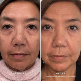 Pump dispense of Karuna All Day Firming Serum for easy, precise application