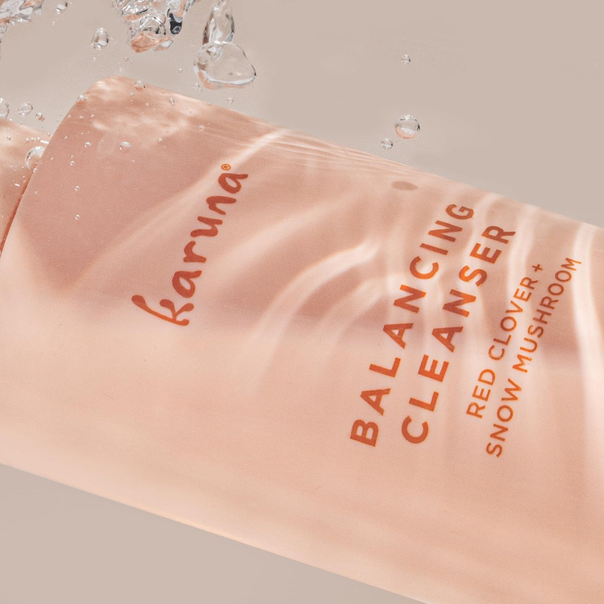 Karuna key ingredients panel emphasizes Red Clover, Lavender, and Aloe
