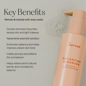 Label highlights Niacinamide and HA benefits for calm, hydrated skin