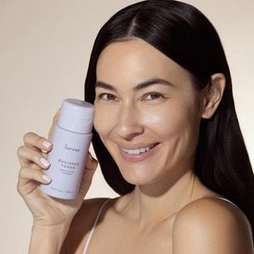 Karuna Hydrating Face Toner after-routine glow and refreshed skin.