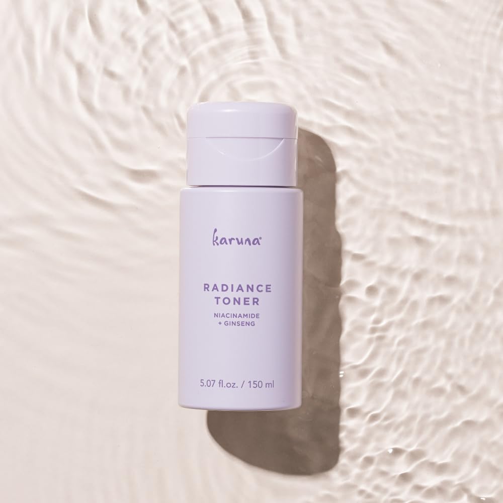 Karuna Hydrating Face Toner with niacinamide for brighter complexion.