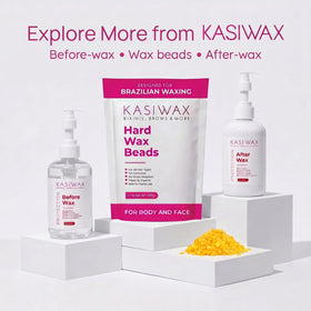 KASIWAX all-skin-types wax beads provide strong grip on coarse hair.