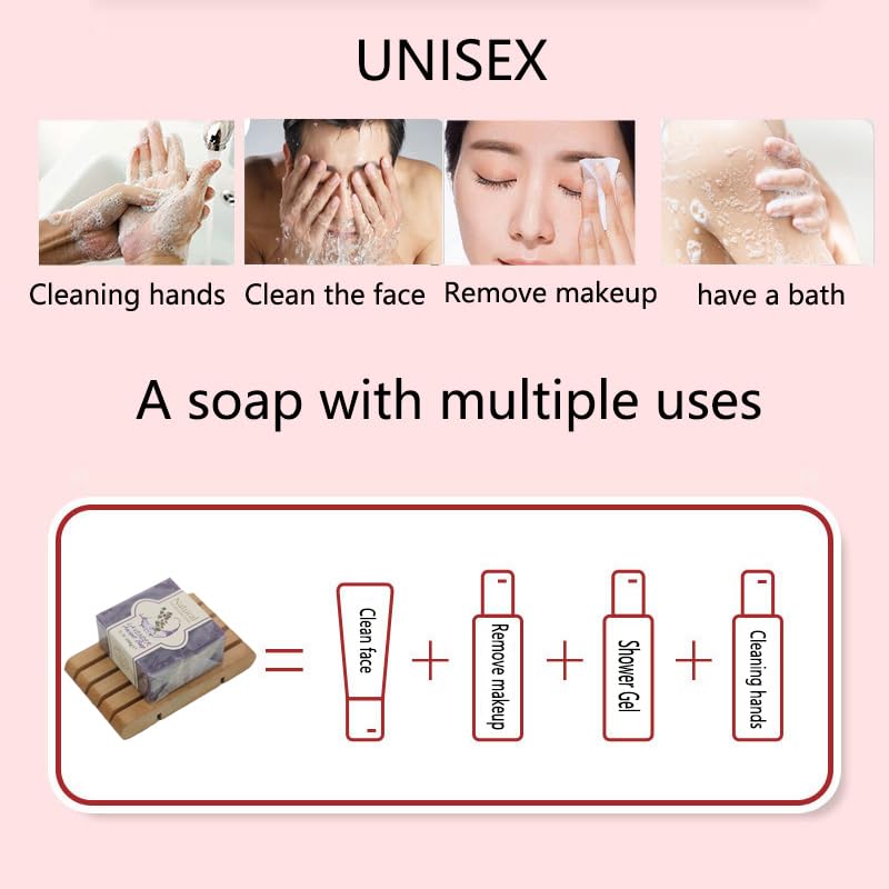 Kastu Lavender Oils Soap Bar foaming net use provides rich lather for cleansing