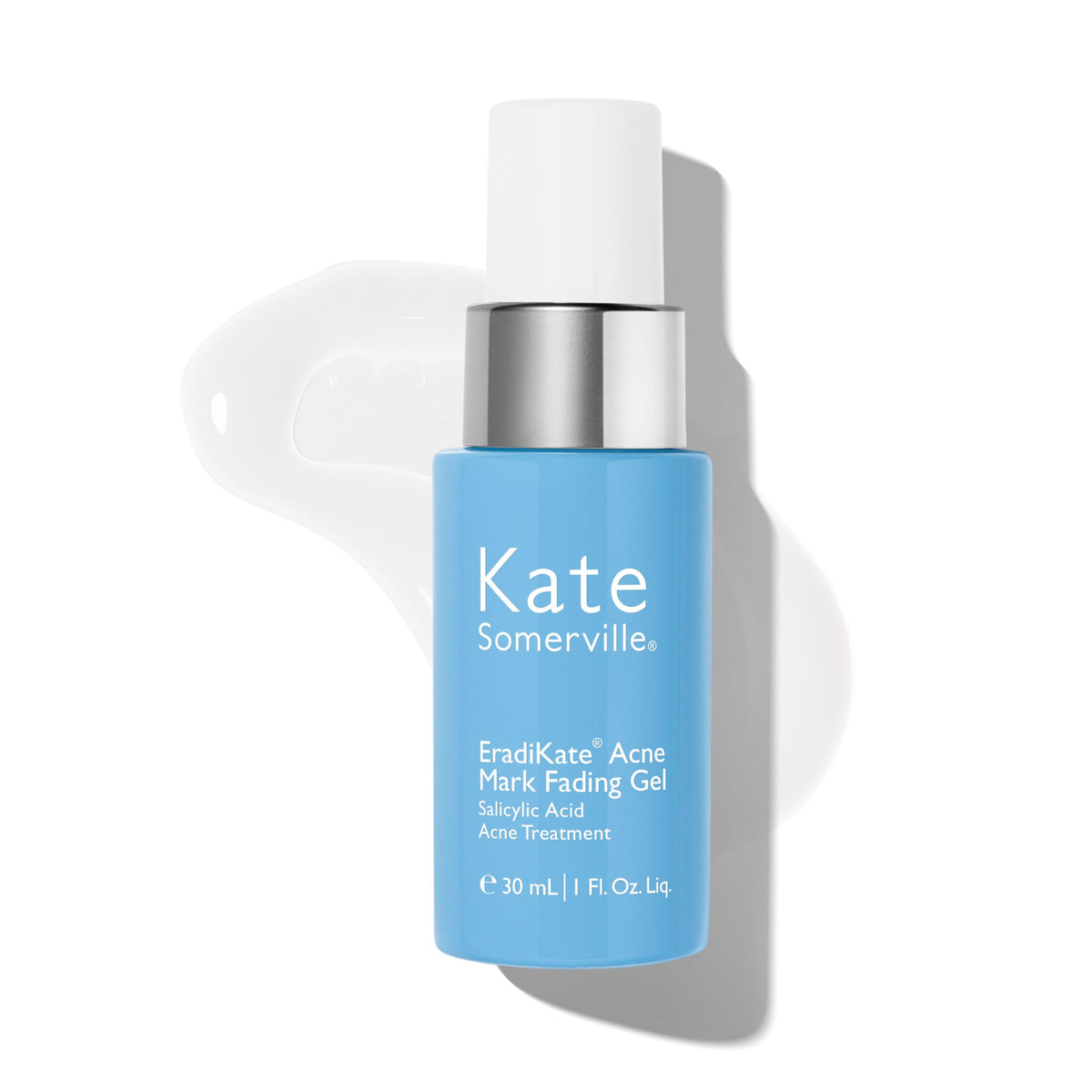 Kate Somerville EradiKate gel bottle targeting acne for clearer skin and fewer post-acne marks