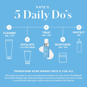Ingredient panel highlights Niacinamide and AHAs roles