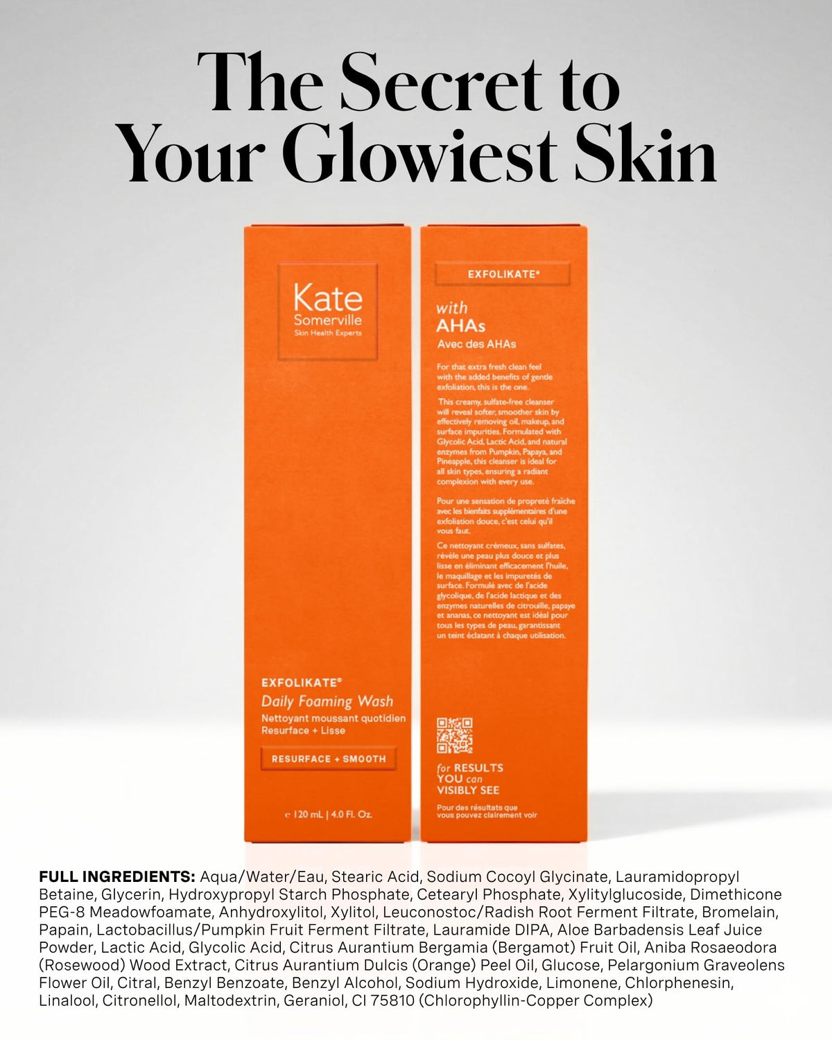 Kate Somerville ExfoliKate Cleanser texture close-up of microfoam.