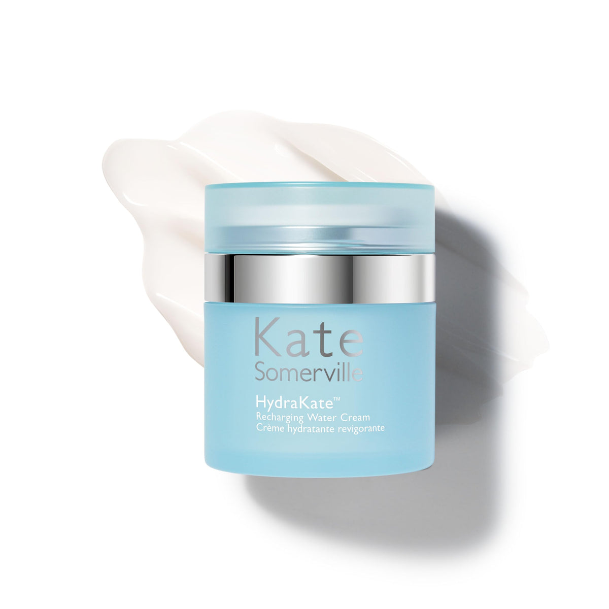 Kate Somerville HydraKate bottle pump demonstrates instant hydration for dry skin.