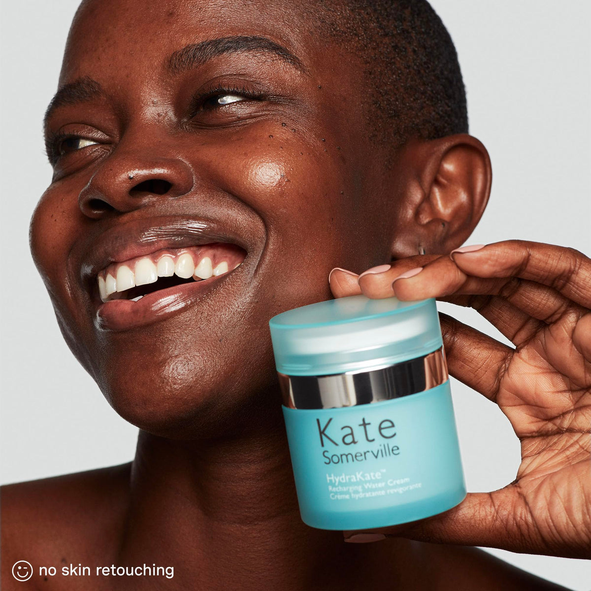 Soft-focus glow hints at smoother, plumper-looking skin after use.