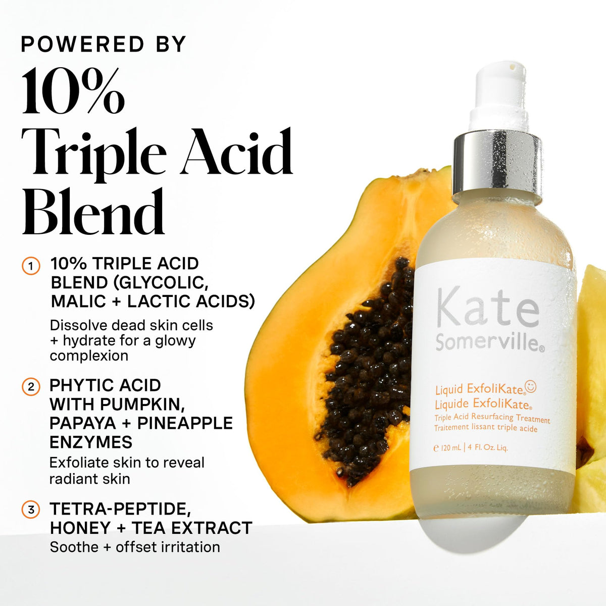 Kate Somerville Liquid ExfoliKate pump bottle ready for nightly application