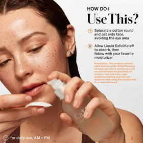 Close-up of the 10 percent triple acid blend on Kate Somerville Liquid ExfoliKate label