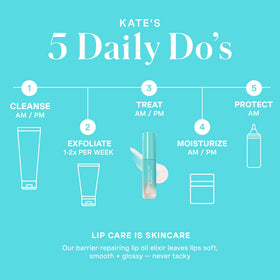 Kate Somerville Pro-Collagen Lip Oil Elixir close-up of smooth, lightweight texture