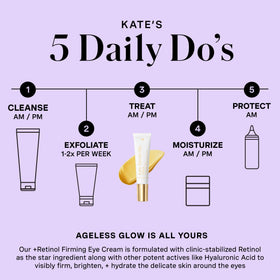 Kate Somerville Retinol Firming Eye Cream demonstrates coverage for crow's feet.
