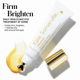 Kate Somerville Retinol Firming Eye Cream pump demonstrates easy daily application.