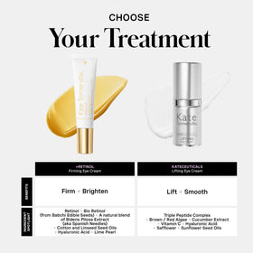 Kate Somerville Retinol Firming Eye Cream ingredients close-up with natural oils.