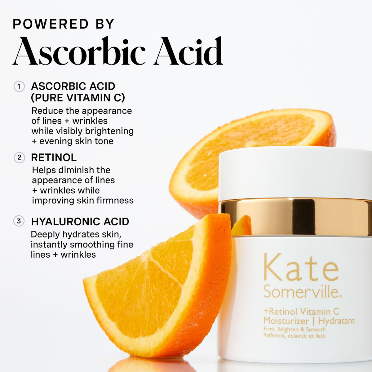 Nighttime routine setup with Kate Somerville moisturizer on dresser
