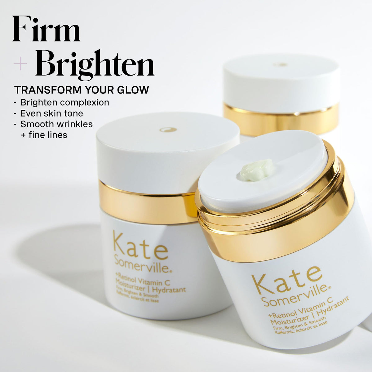 Closeup of texture swirl of Kate Somerville Retinol Vitamin C Moisturizer