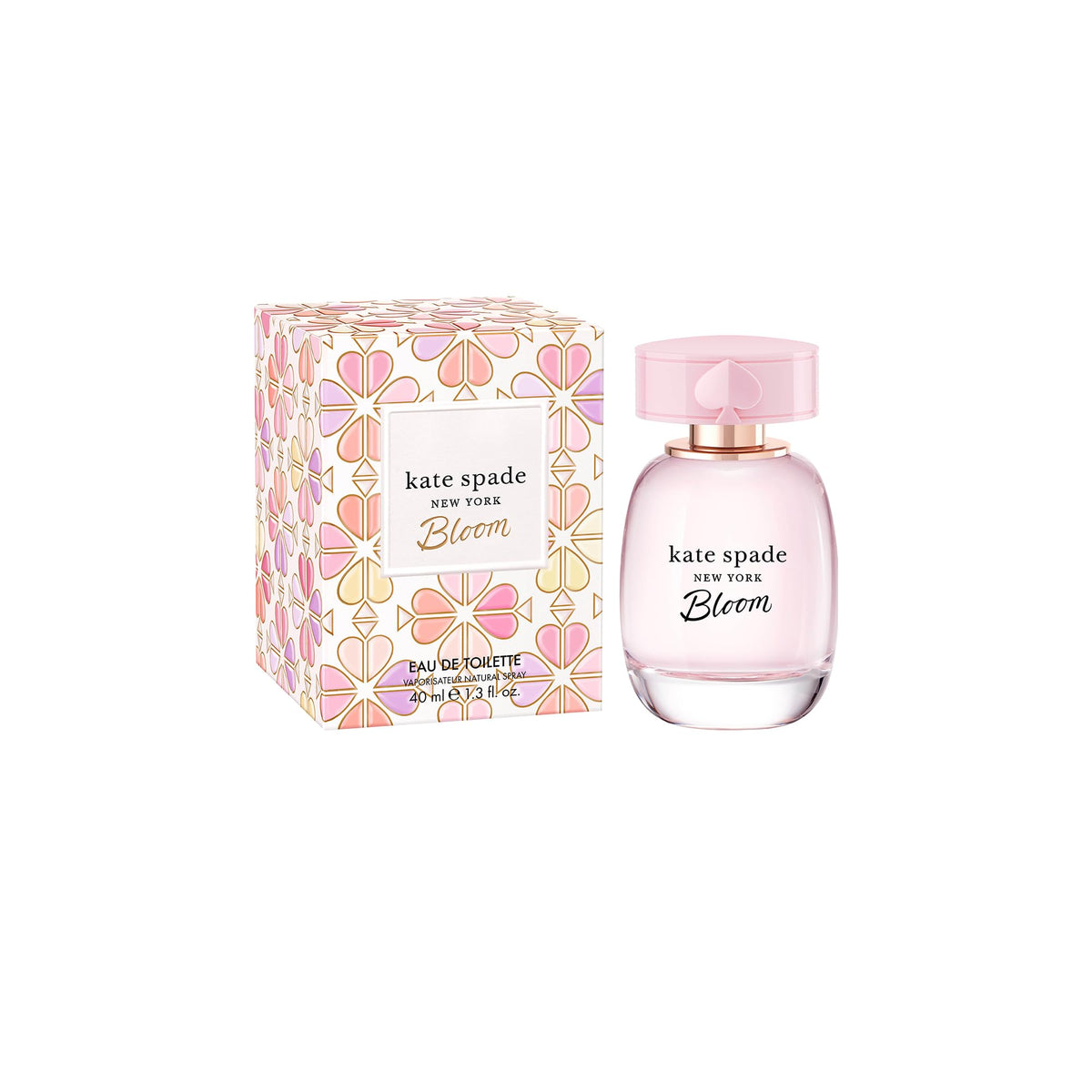 Cap detail on Kate Spade Bloom hints at refined, effortless spray.