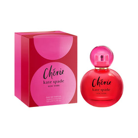 Kate Spade New York Cherie bottle closeup reveals delicate floral notes.