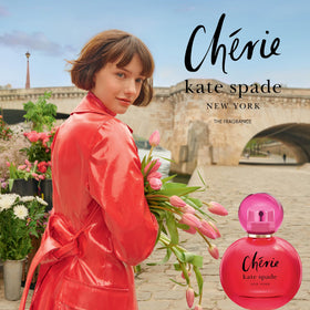 Kate Spade New York Cherie packaging box ready for gifting.