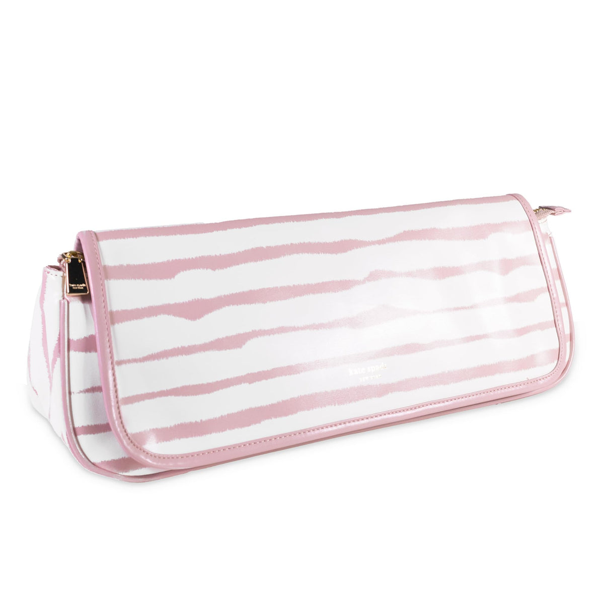 kate spade new york hair tools organizer side view shows sleek leatherette exterior