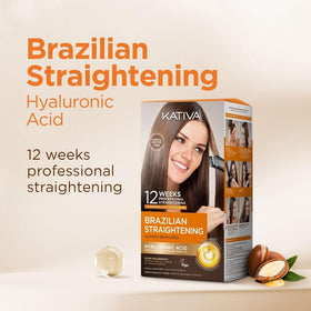 KATIVA argan oil bottle promotes nourished, shine-enhanced hair.