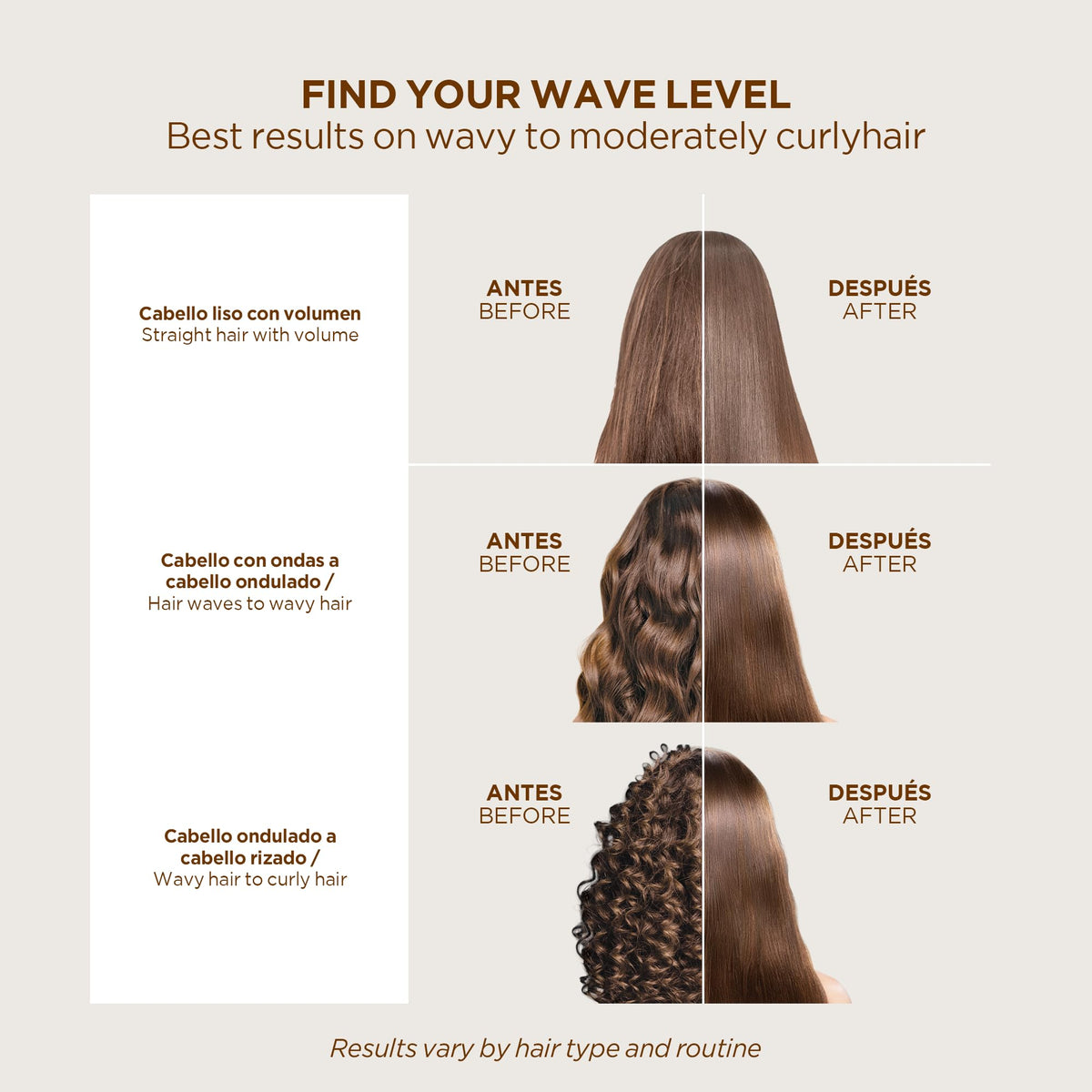 KATIVA before-after hair shows sleek, frizz-free results.