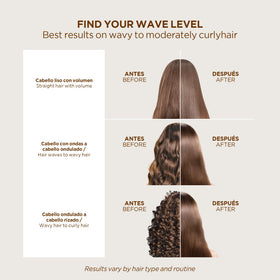 KATIVA before-after hair shows sleek, frizz-free results.