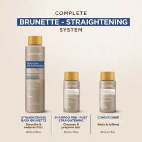 Kativa pre-treatment shampoo in action for clean, prepared hair.