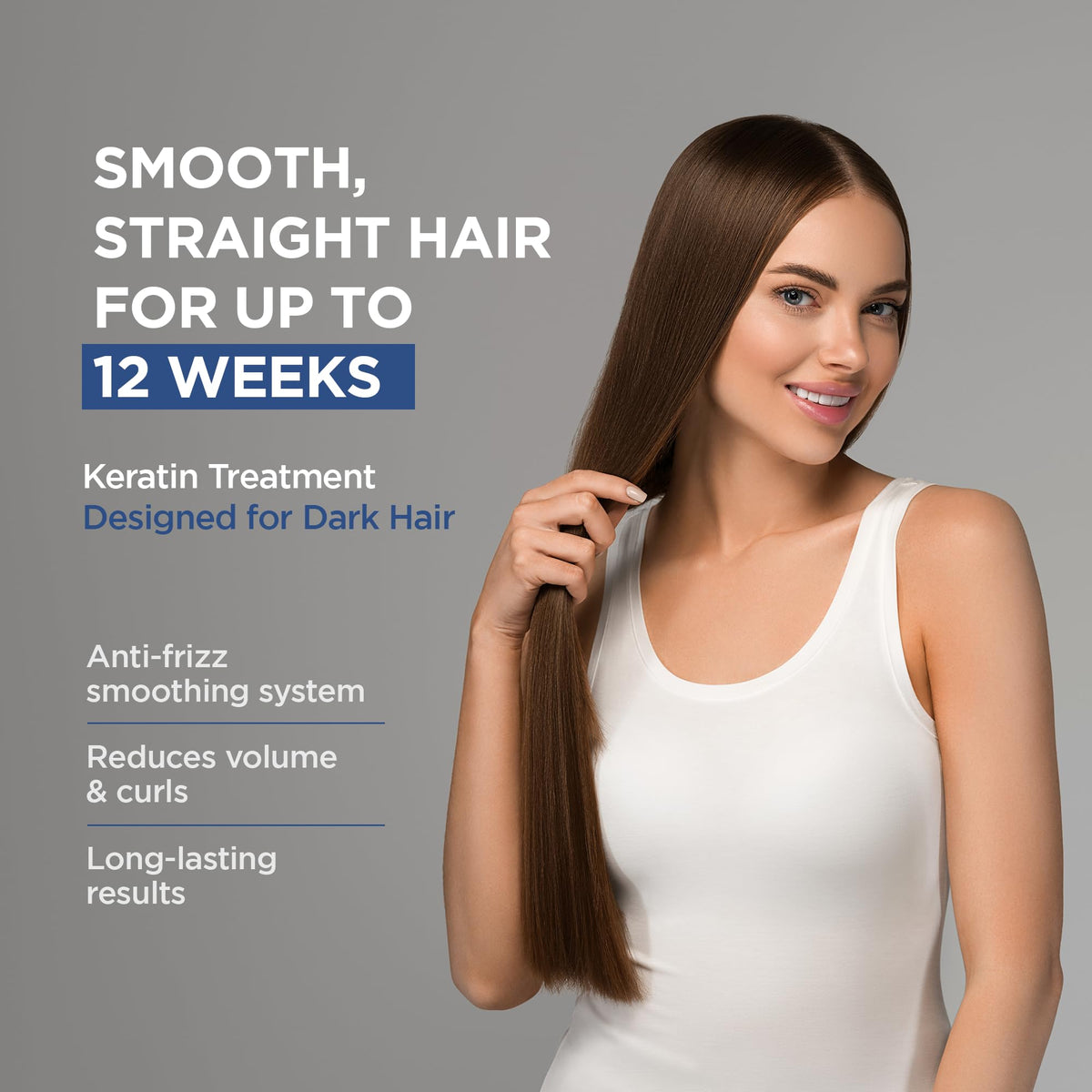 Kativa straightening mask applied for salon-like smoothing.