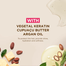 Kativa Xtreme Care ingredients bottle highlights keratin and cupuaçu for softness.
