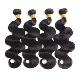 Katspon 12A Brazilian body wave bundles 24-inch straightened demo for length and versatility