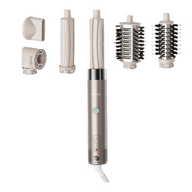 KAUGIC 6-in-1 styler with attachments for versatile home styling.