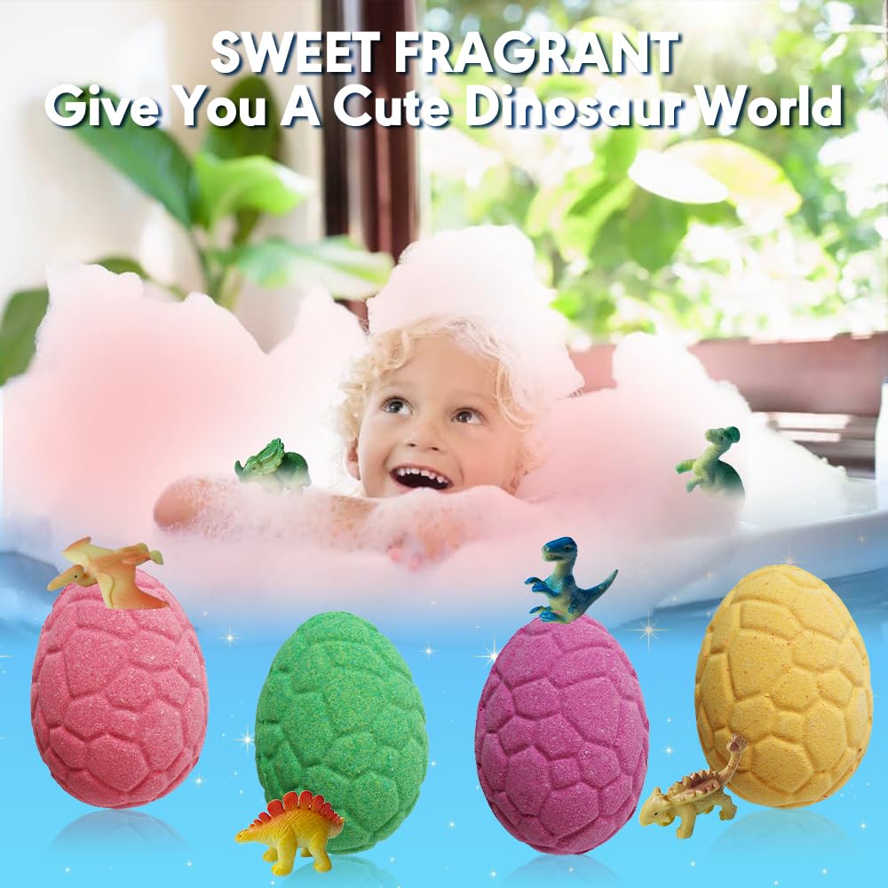 KAV Colorful Dino Egg Bombs Display with vibrant colors.