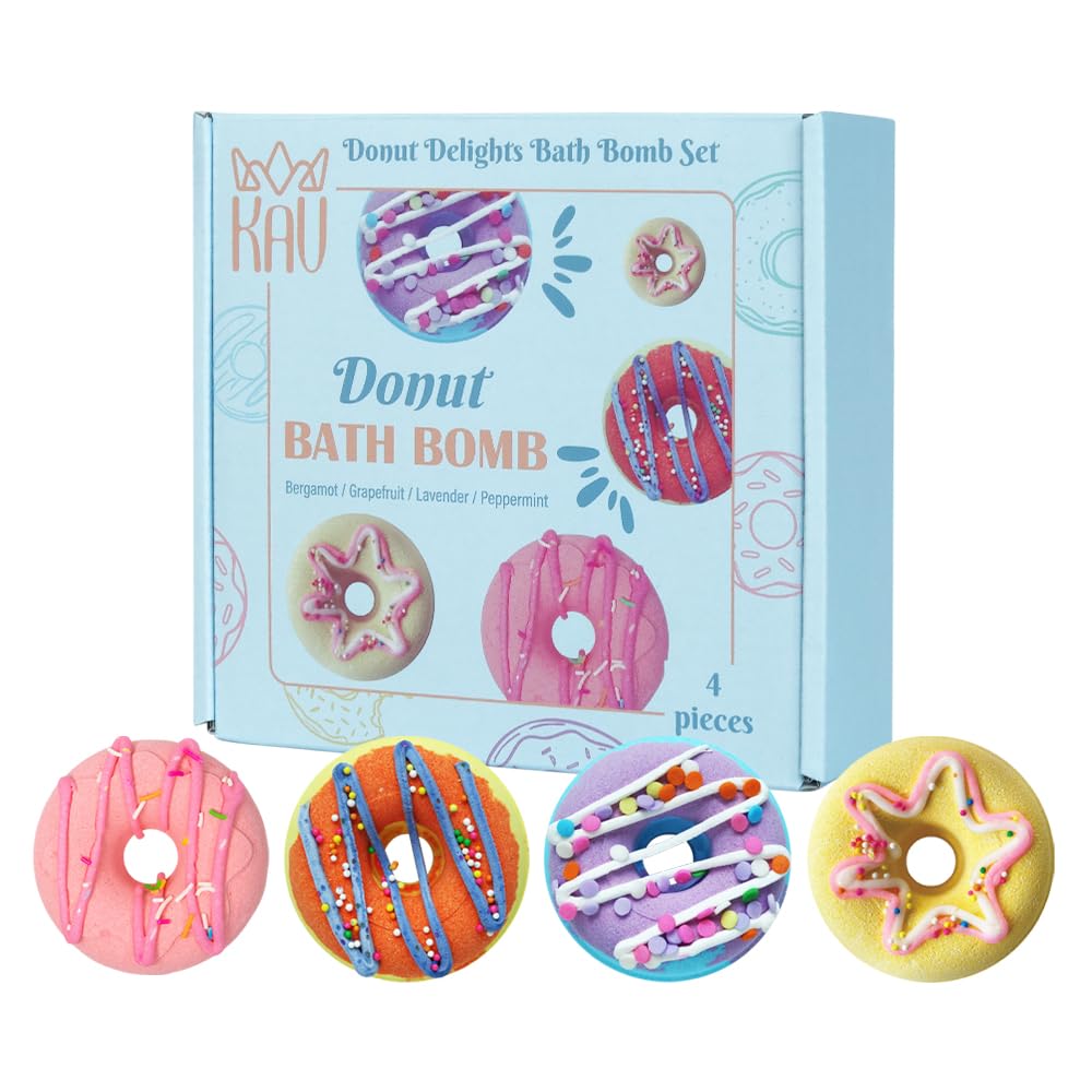 Pamper set for cozy bath rituals and gifts from KAV Donut Bath Bombs