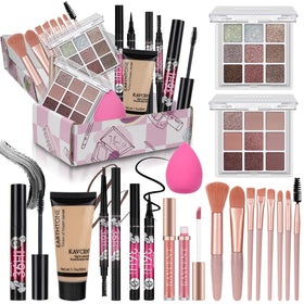 KAVCENT makeup kit for teens eyeshadow palette close-up showing versatile color options