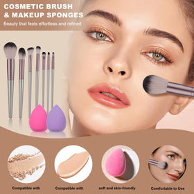 KAVCENT full makeup kit box keeps tools organized for quick routines.