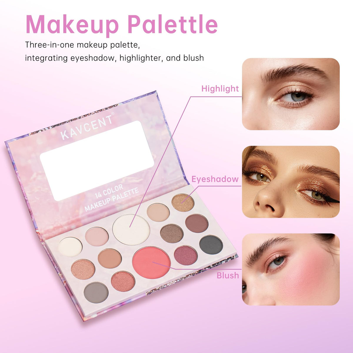 KAVCENT makeup kit teens lipgloss concealer delivers smooth, even coverage.