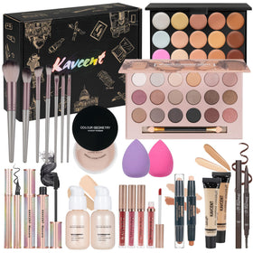 KAVCENT makeup set 18-color eyeshadow palette for versatile day-to-night looks