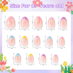Kawyehu jelly adhesives and glue included for kid-friendly nail application