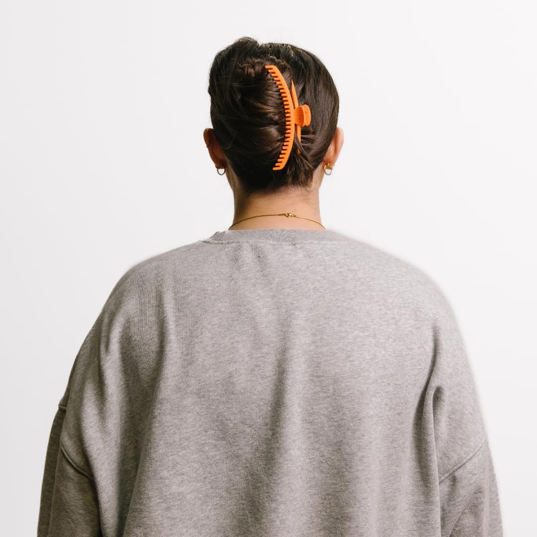 KAXI Hair Claw action supports thick and thin hair.