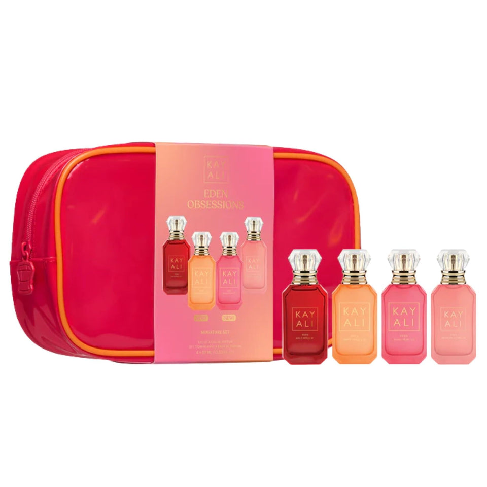 Kayali Eden Juicy Apple bottle close-up, long-lasting fragrance for daily wear.