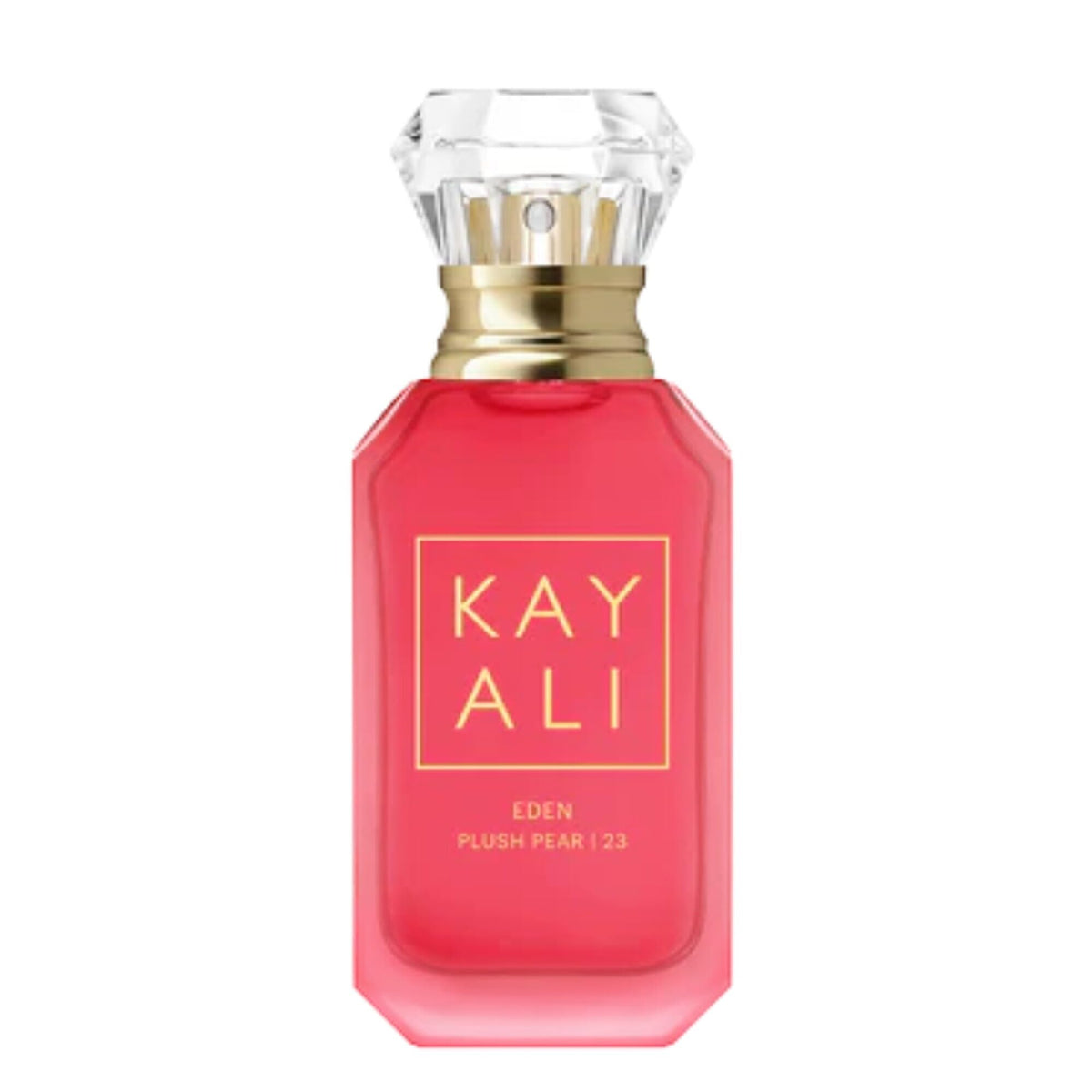 KAYALI Eden Plush Pear 23 mini bottle front view for on-the-go testing