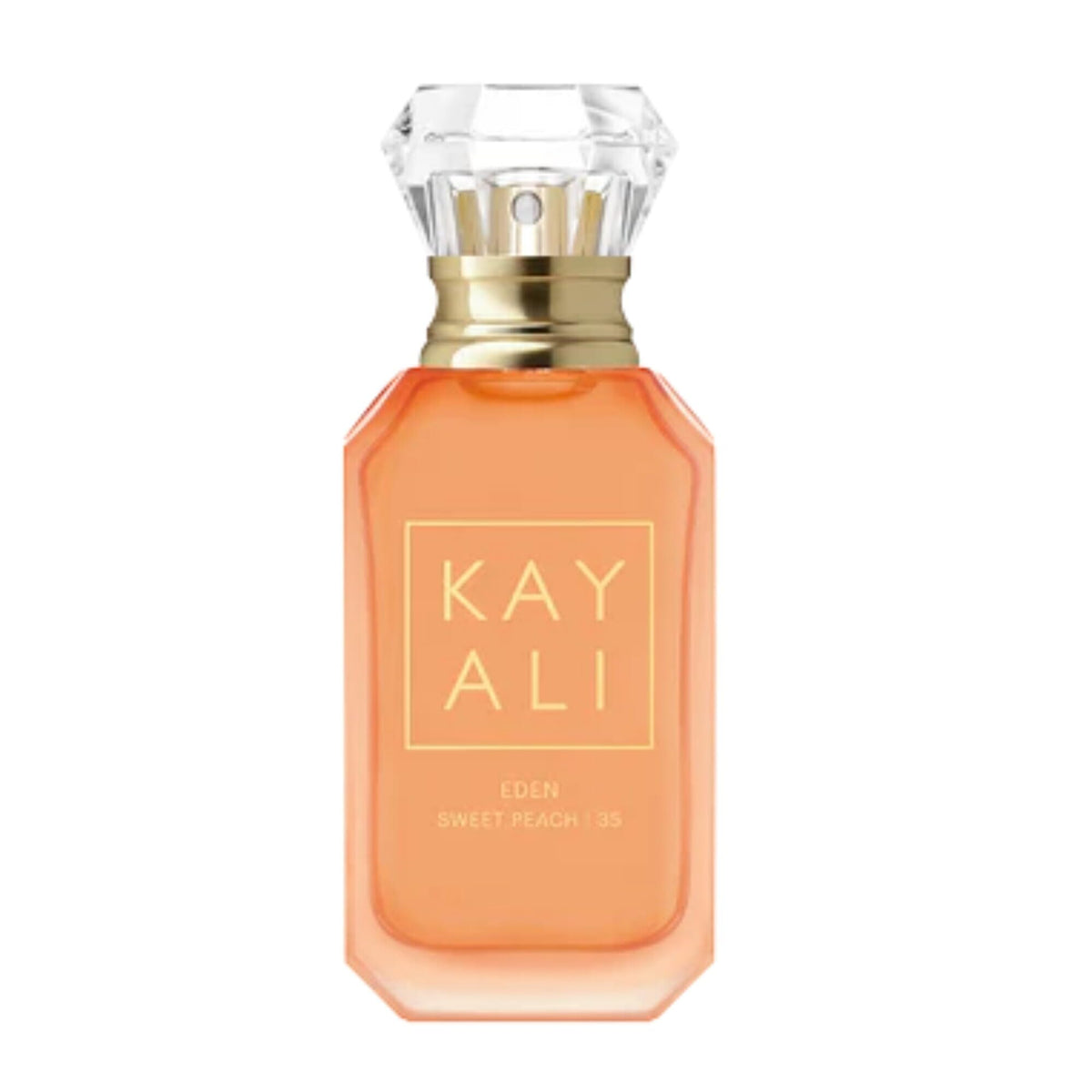 Kayali Eden Sweet Peach 10mL mini bottle for travel and everyday wear